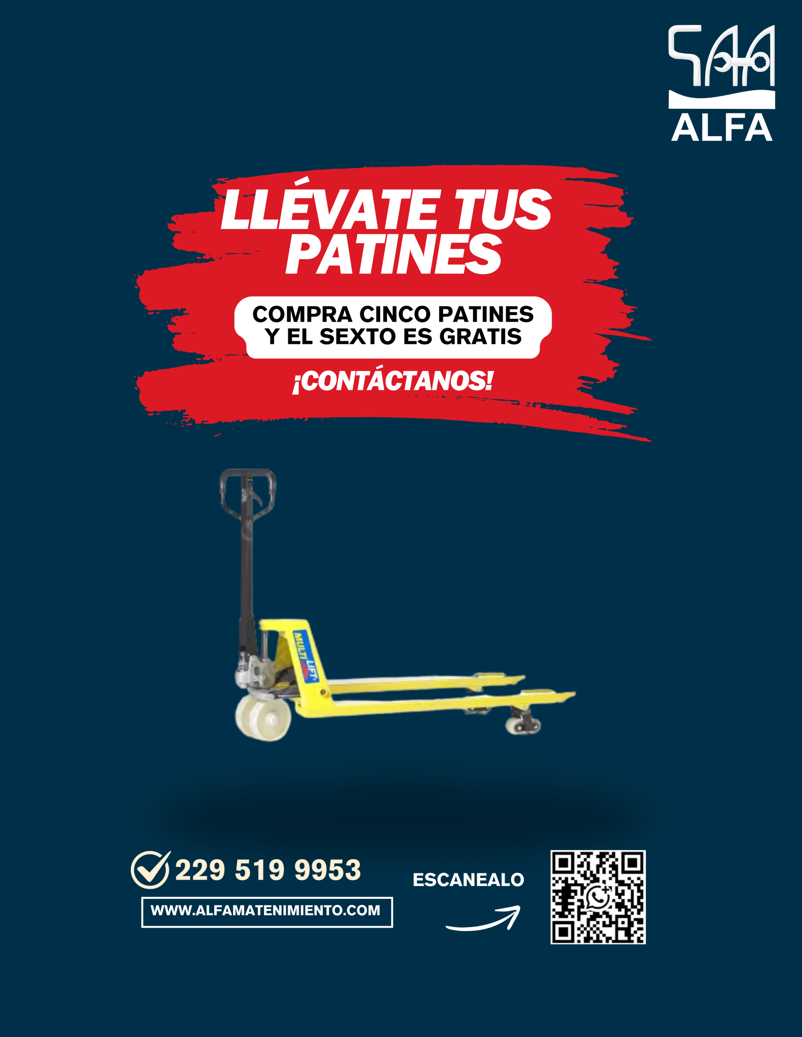 Flyer venta de vehiculos promocion azul